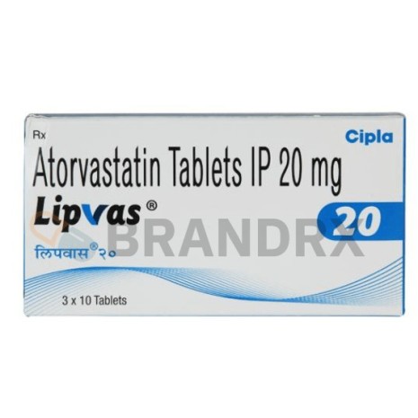 Lipvas 20 mg Cipla